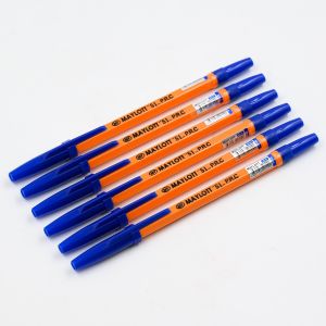 Ручка шар. MAYLOTT 51 СИНЯЯ арт.MY-51,желтый корпус