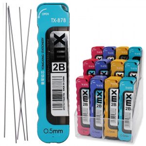 Стержни д/мех.карандашей 2B 0.5mm арт.TX-878-0.5