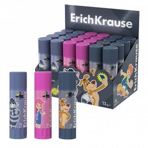 Клей-карандаш ErichKrause EasyStick Простоквашино, 13г, ассорти