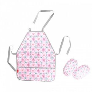 Накидка-фартук с нарукавниками ErichKrause® Pink Flowers