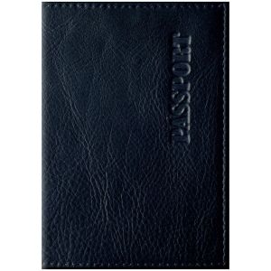 Обложка для паспорта OfficeSpace «Промо» кожа черный 254228