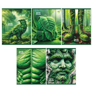 Тетрадь 96л., А5, линия BG «Forest miracle», эконом