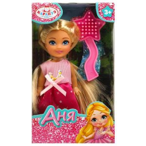 367833 Кукла Аня 12 см, акс., кор. КАРАПУЗ
