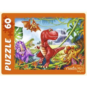 ПАЗЛЫ 60 элементов. МИР ДИНОЗАВРОВ 36 (Арт. П60-6310)