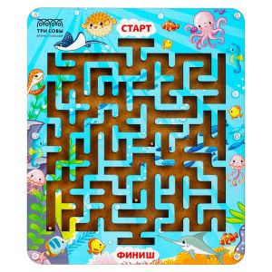 Игра настольная ТРИ СОВЫ «Лабиринт большой с шариками. Океан», дерево