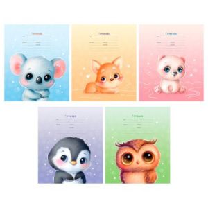 Тетрадь 12л., клетка BG «Маленькая любовь», эконом