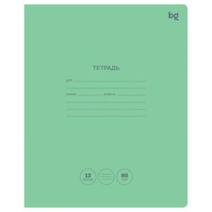 Тетрадь 12л., линия BG «Green colour», 80г/м2