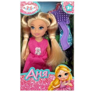 367831 Кукла Аня 12 см, акс., кор КАРАПУЗ