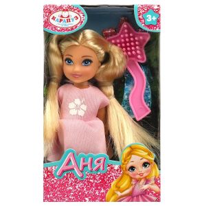 367830 Кукла Аня 12 см, акс., кор КАРАПУЗ