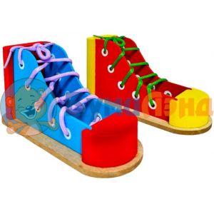 Шнуровка Дерявянный  ботинок, в ассортименте