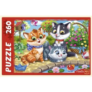 ПАЗЛЫ 260 элементов. ЗАБАВНЫЕ КОТИКИ №4 (Арт. П260-7654)
