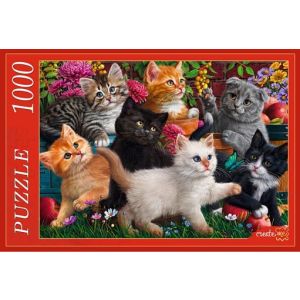 ПАЗЛЫ 1000 элементов. Ф1000-7955 КОТЯТА В САДУ