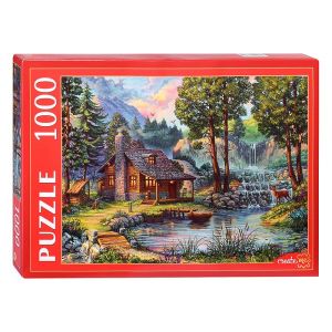 ПАЗЛЫ 1000 элементов. Ф1000-6815 ДОМИК У ПРУДА