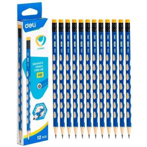 Карандаш чернографитный Deli HB U-Touch трехгранный корп., HB