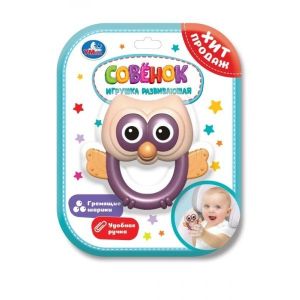 383092 Погремушка совёнок на блист. Умка