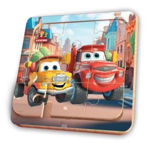 393453 Игрушка деревянная пазл 15*15 см. терм. пакет Буратино