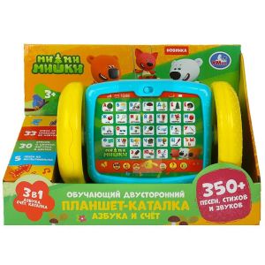 356002 Планшет каталка Ми-ми-мишки 350 песен,стихов,звуков.кор.бат. Умка