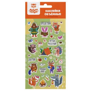 Наклейки объемные Мульти-Пульти «Путешествие», 22*10см, пакет европодвес