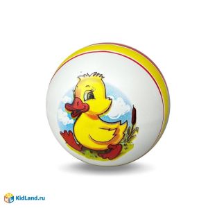 Мяч детский 12,5 см  Утенок (красная полоса)