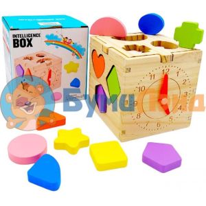 Развивающая игра - сортер Коробка с часами