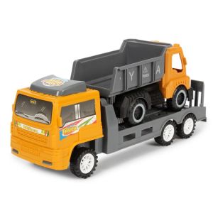 Автовоз инерция 27см +машина, ПК 188-12A