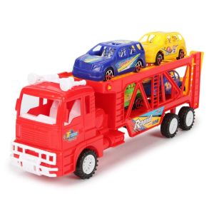 Автовоз инерция 30см + 4машины, ПК JL001-4