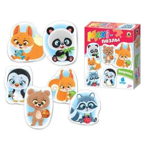 MAXI-пазлы «Зверята» в кор.