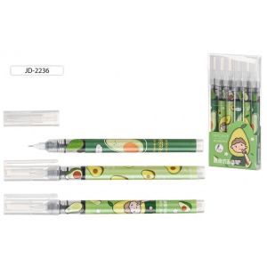 Роллер « Basir » Авокадо 0,5мм черный, цветной корпус с рисунком