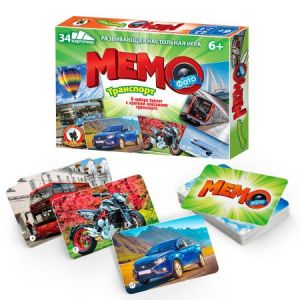 Фото-мемо «Транспорт». 34 карточки