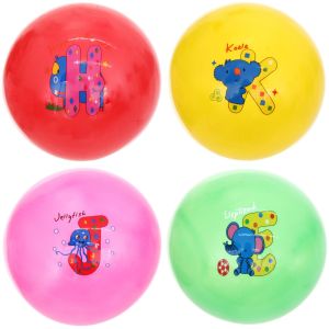 Мяч 22 см «Алфавит» (50 гр.), микс