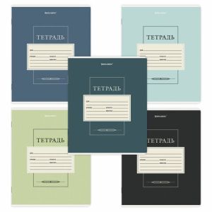 Тетрадь 24 л. BRAUBERG, клетка, обложка картон, CLASSIC, 107308