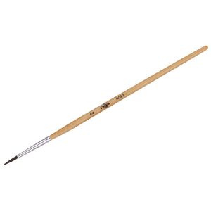 Кисть пони,коза   круглая, №2, деревянная ручка