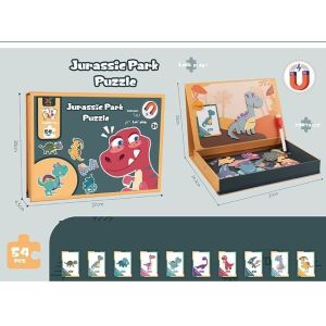 Магнитные пазлы Динозавры 54 дет.