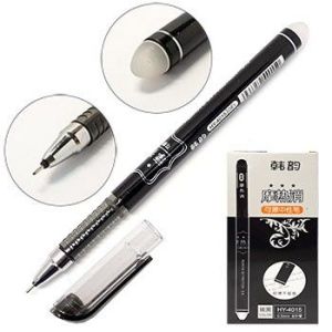 Ручка гелевая со стираемыми чернилами автомат.,черн.0,5мм, KWELT