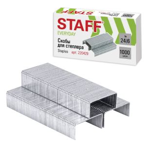 Скобы для степлера«STAFF»№24 1000шт. 220429
