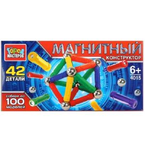 Конструктор магнитный «Город мастеров» 42дет. DT-4015-R