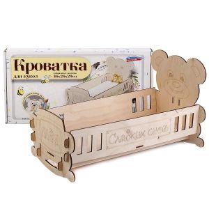 Кроватка для кукол «Honey bear» в подар. упак.11592
