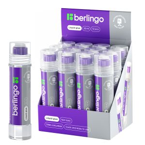 Клей канцелярский 50мл, с плоским апплик. Berlingo