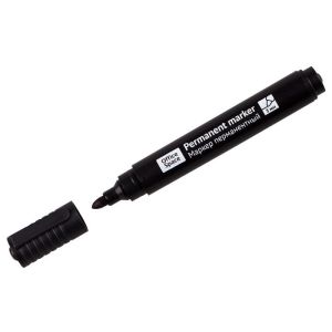 Маркер перманентный OfficeSpace «8004А» черный, пулевидный, 3мм