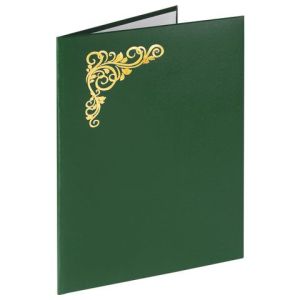 Папка адресная бумвиниол зелёный «Виньетка» А4 129580