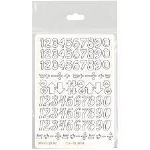 Чипборд «Цифры №1» 11,5*16,5см