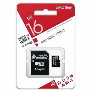 16GB MicroSD Smatt Buy CIass 10 +SD adapter