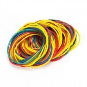 Резинка  1шт широкая цветная пастель рифленая