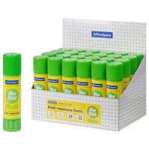 Клей-карандаш OfficeSpace «Elastic», 21г, улучшенный, дисплей