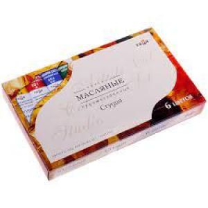 Краски масляные Гамма «Студия» 06цветов 18мл.туба 201004