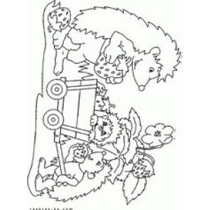 Раскраска 6 листов А4 «Ёжики»