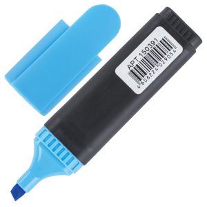 Текстовыделитель BRAUBERG «Contract», ГОЛУБОЙ, линия 1-5 мм, 150391