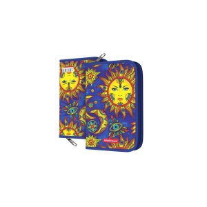 Пластиковый пенал-книжка без наполнения ErichKrause® 135x205x30мм Art Sun