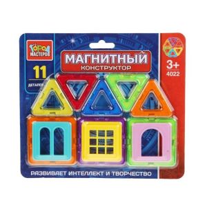 Конструктор магнитный «Город мастеров» 11 деталей