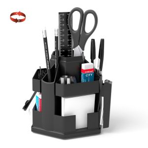 Набор настольный вращающийся пластиковый ErichKrause® Office, Classic, серый